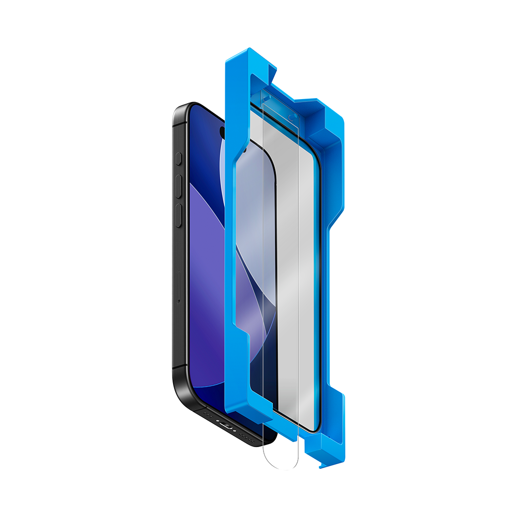 Miếng Dán Cường Lực Kèm Khung Dán UNIQ OPTIX VIVID EXOFIT 3D Trong Suốt/ Chống Nhìn Trộm cho iphone 17 pro/ 17 Pro max_ Hàng chính hãng