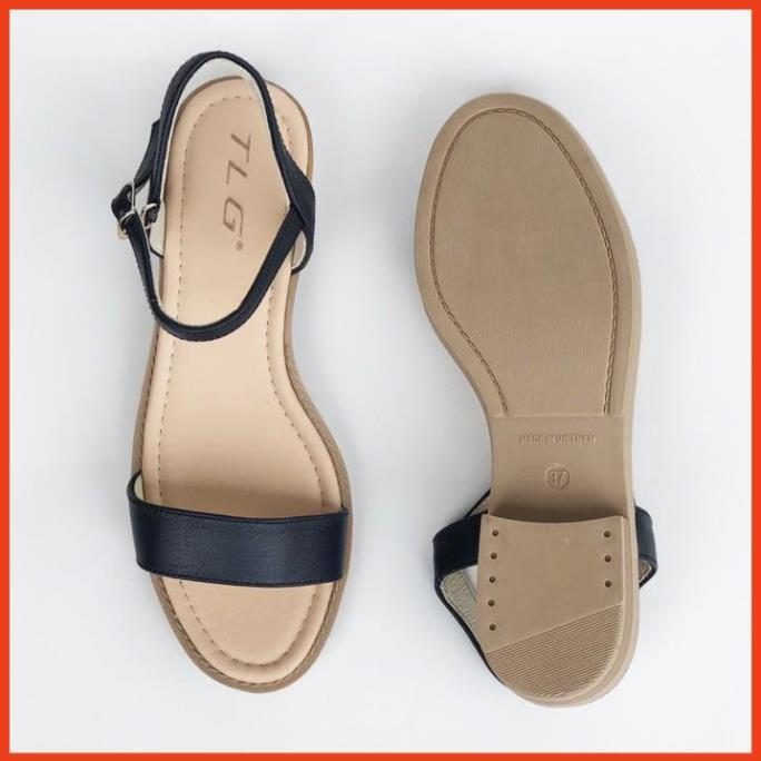 TLG Sandal nữ 3 phân đế đúc,quai da siêu dễ thương 21332