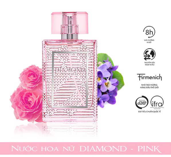 Nước hoa nữ Laura Anne Diamond Femme - Pink 45ml