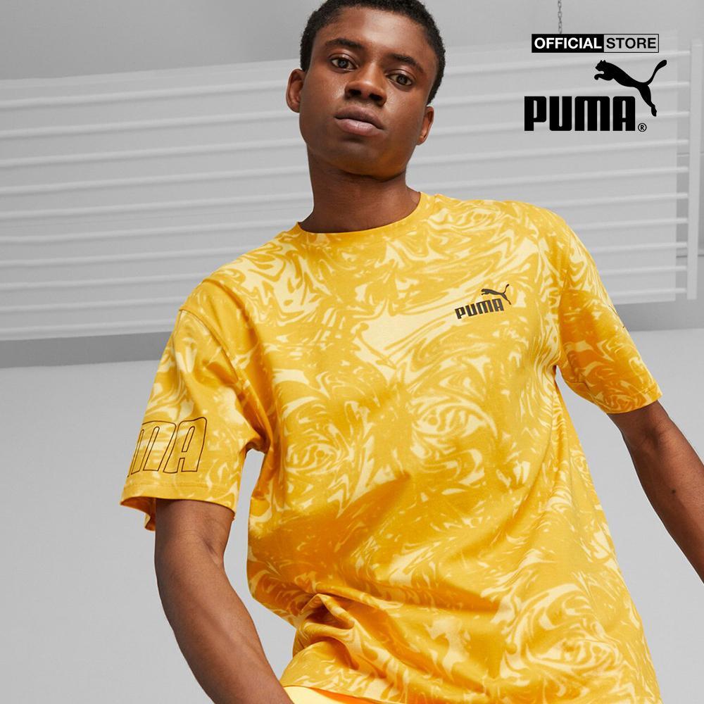 PUMA - Áo thun nam cổ tròn tay ngắn POWER Printed673397