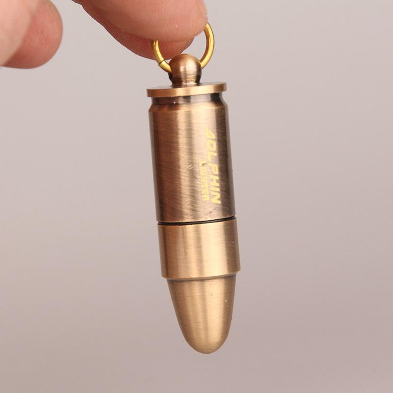 Hột Quẹt Bật Lửa Xăng Đá Dolphin HY631 Mini Kiêm Móc Treo Chìa Khóa Kiểu Dáng Độc Lạ
