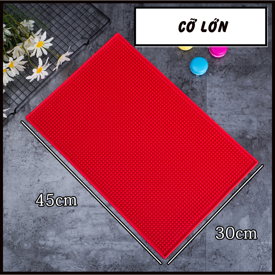 Thảm cao su lót quầy bar - Rubber Bar Mat  [ Đỏ