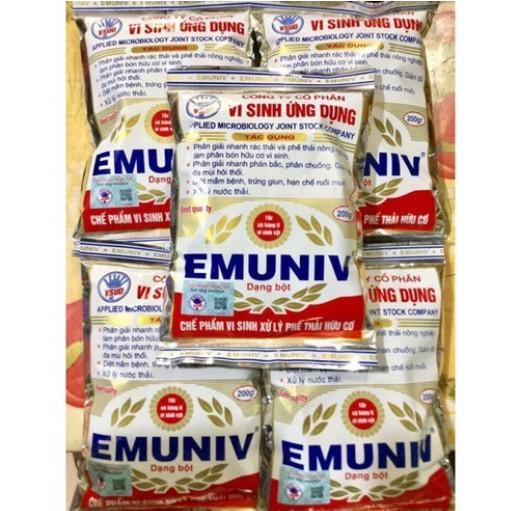 Chế phẩm vi sinh emuniv ủ rác, phân giải hữu cơ, khử mùi hôi