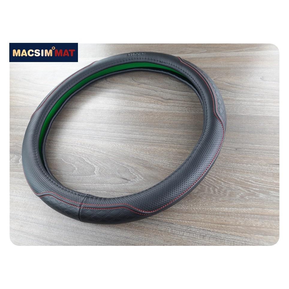 Bọc vô lăng cao cấp Macsim mã L612 mới chất liệu da thật - Khâu tay 100% size M phù hợp các loại xe