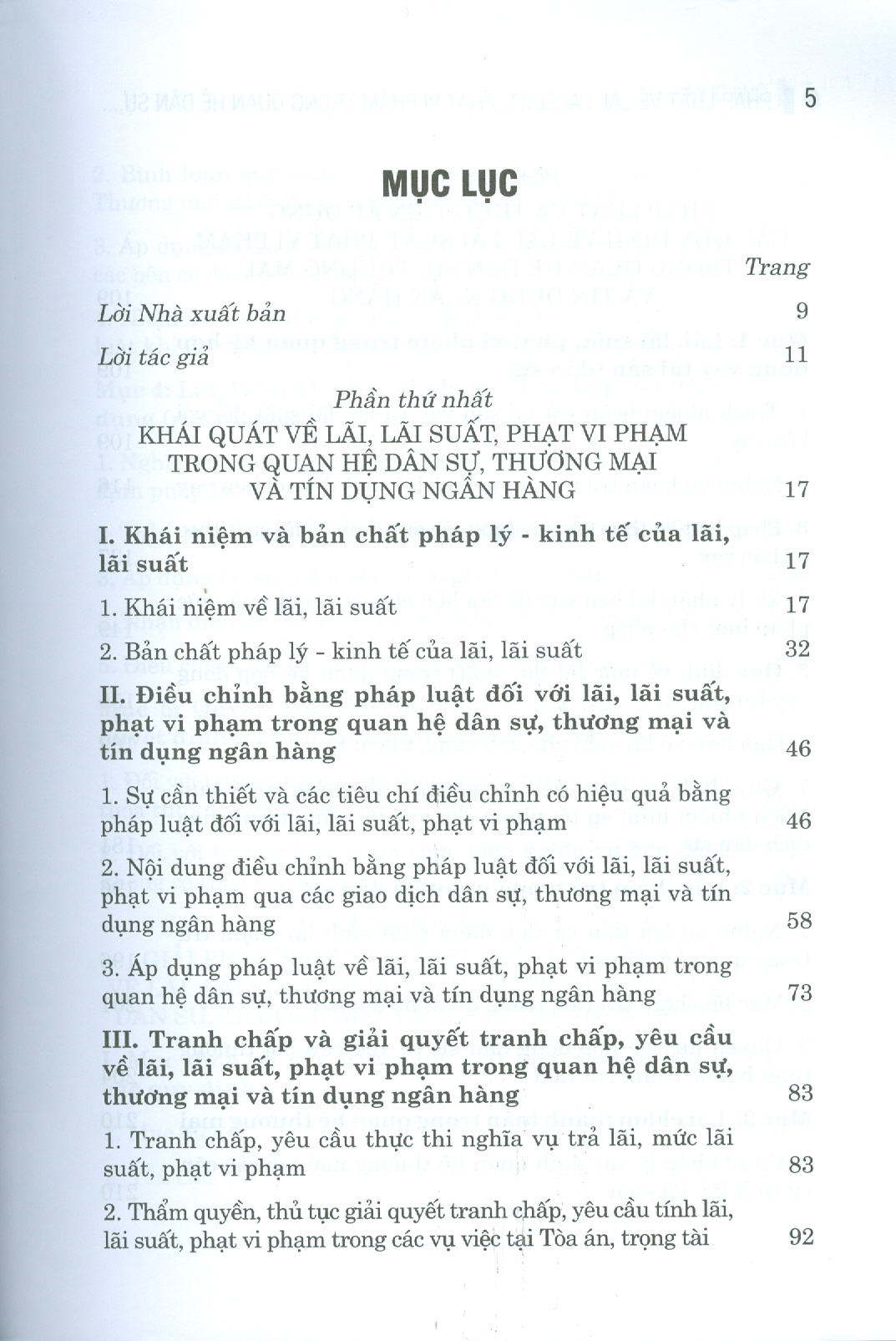 PHÁP LUẬT VỀ LÃI, LÃI SUẤT, PHẠT VI PHẠM TRONG QUAN HỆ DÂN SỰ, THƯƠNG MẠI VÀ TÍN DỤNG NGÂN HÀNG (Sách Chuyên Khảo)