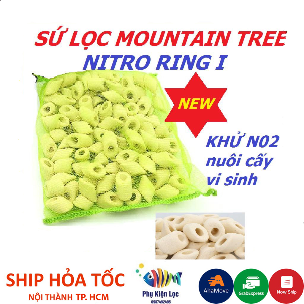 Sứ Lọc Cao Cấp Nitro Ring 1 Khử No2 Nuôi Vi Sinh - Mountain Tree Cho Hồ Cá