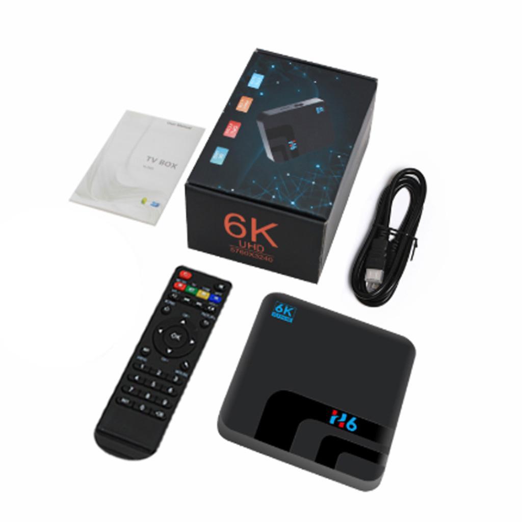 H6 Android Smart 4+32G Quad Core 6K HD WiFi Media Player