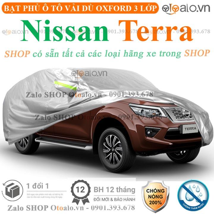 Bạt phủ ô tô dành cho xe Nissan Terra 3 lớp cao cấp