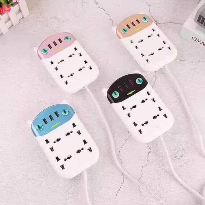 Ổ ĐIỆN USB 7 CỔNG HÌNH CON MÈO SIÊU TIỆN DỤNG