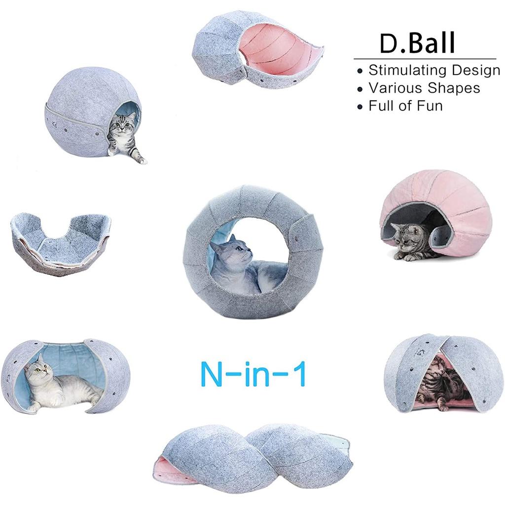 Nhà Banh Ngôi Nhà Xếp Gọn Đa Hình cho Mèo D.Ball