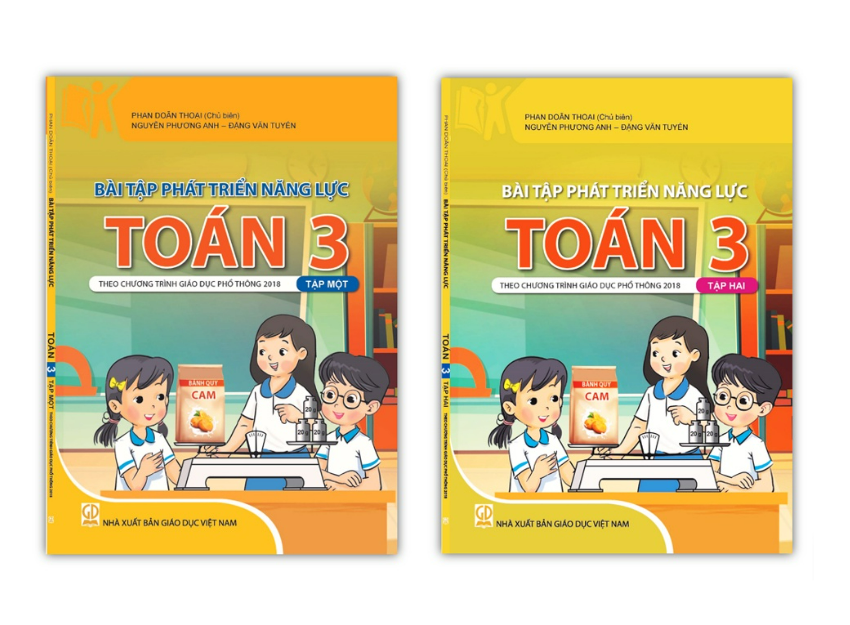 Sách - Combo Bài Tập Phát Triển Năng Lực Toán Lớp 3 - Tập 1 + 2