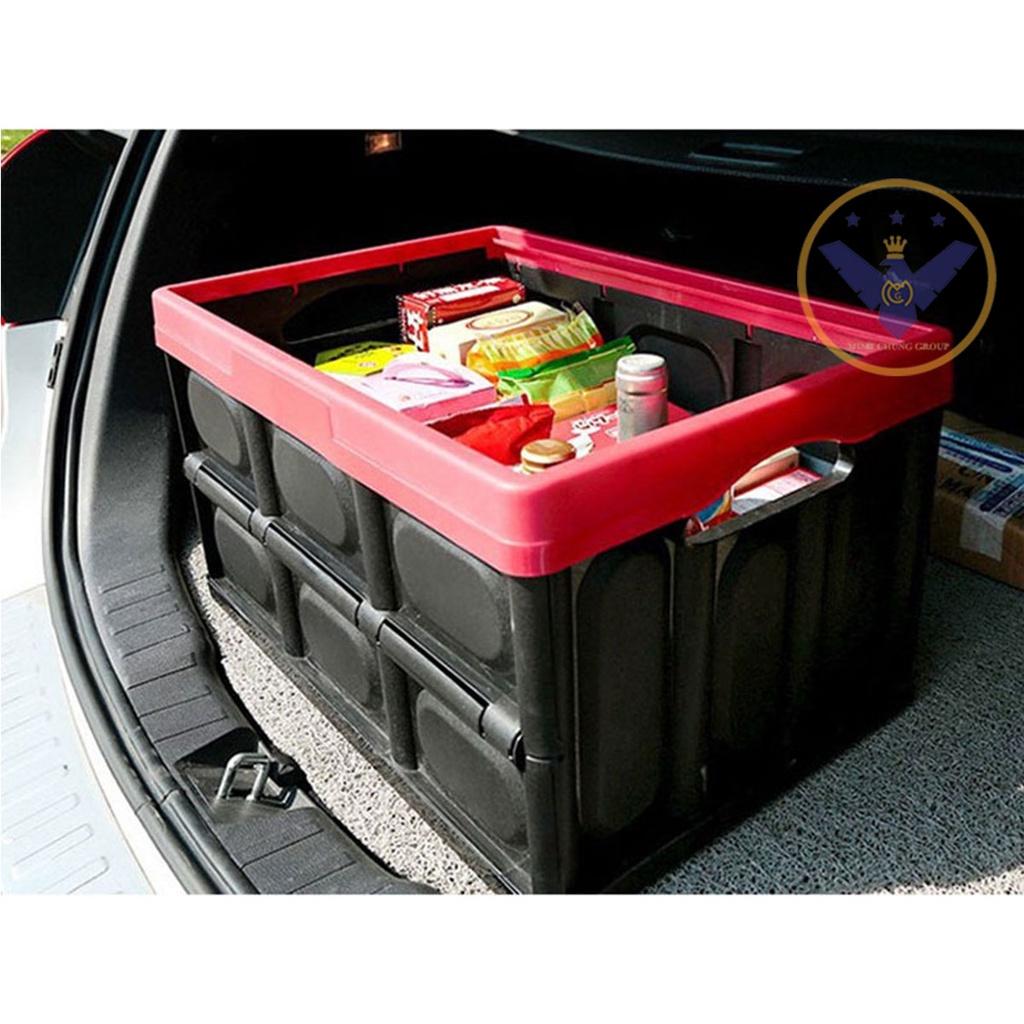 Thùng chứa đồ ô tô 56L gấp gọn tiện dụng dùng để đồ trong cốp xe và gia đình