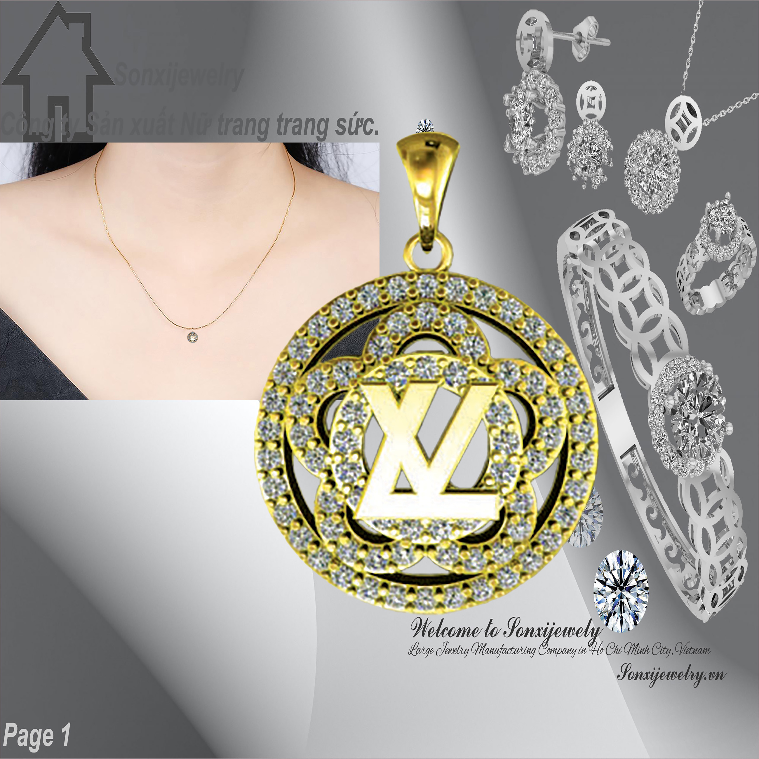 MẶT DÂY CHUYỀN HIỆN ĐẠI MẪU ĐẸP 3210