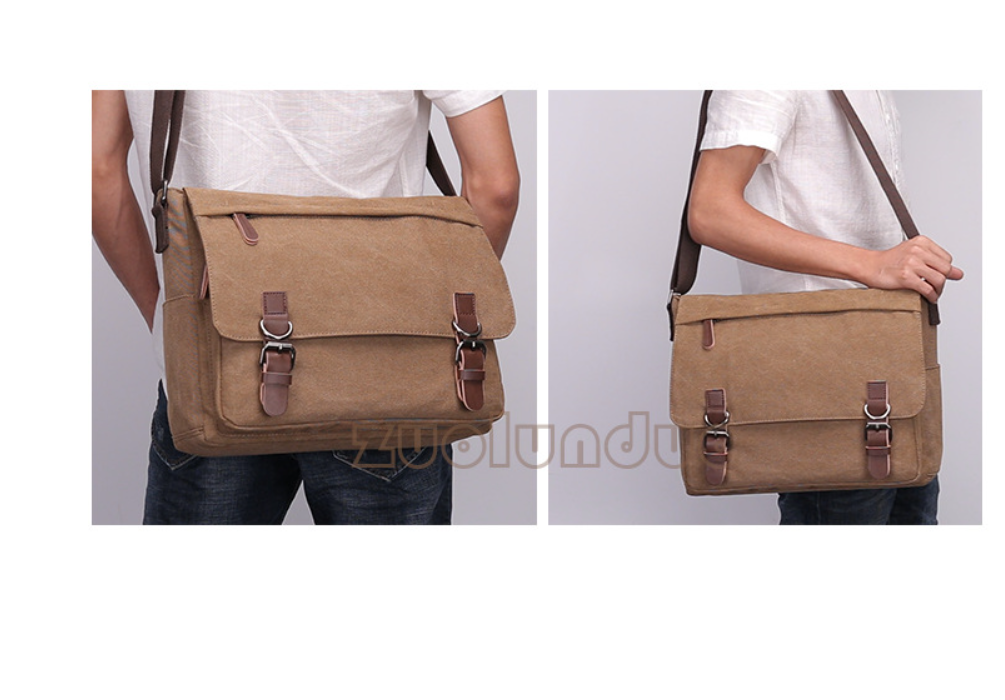 Túi đeo chéo đeo vai nam vải canvas cao cấp phong cách mới
