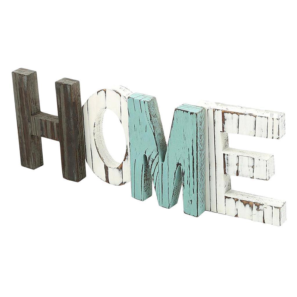Wooden  Standing HOME Letters Sign Decoration Wedding Gift Home Decor