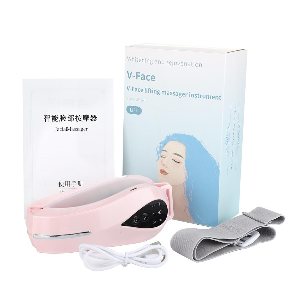 EMS Massage Mặt V-Line Nâng Đai Giảm Béo Rung Máy Massage Máy Ánh Sáng Đỏ Đèn LED Màu Xanh Dương Chăm Sóc Mặt Giảm đôi Cằm Dụng Cụ