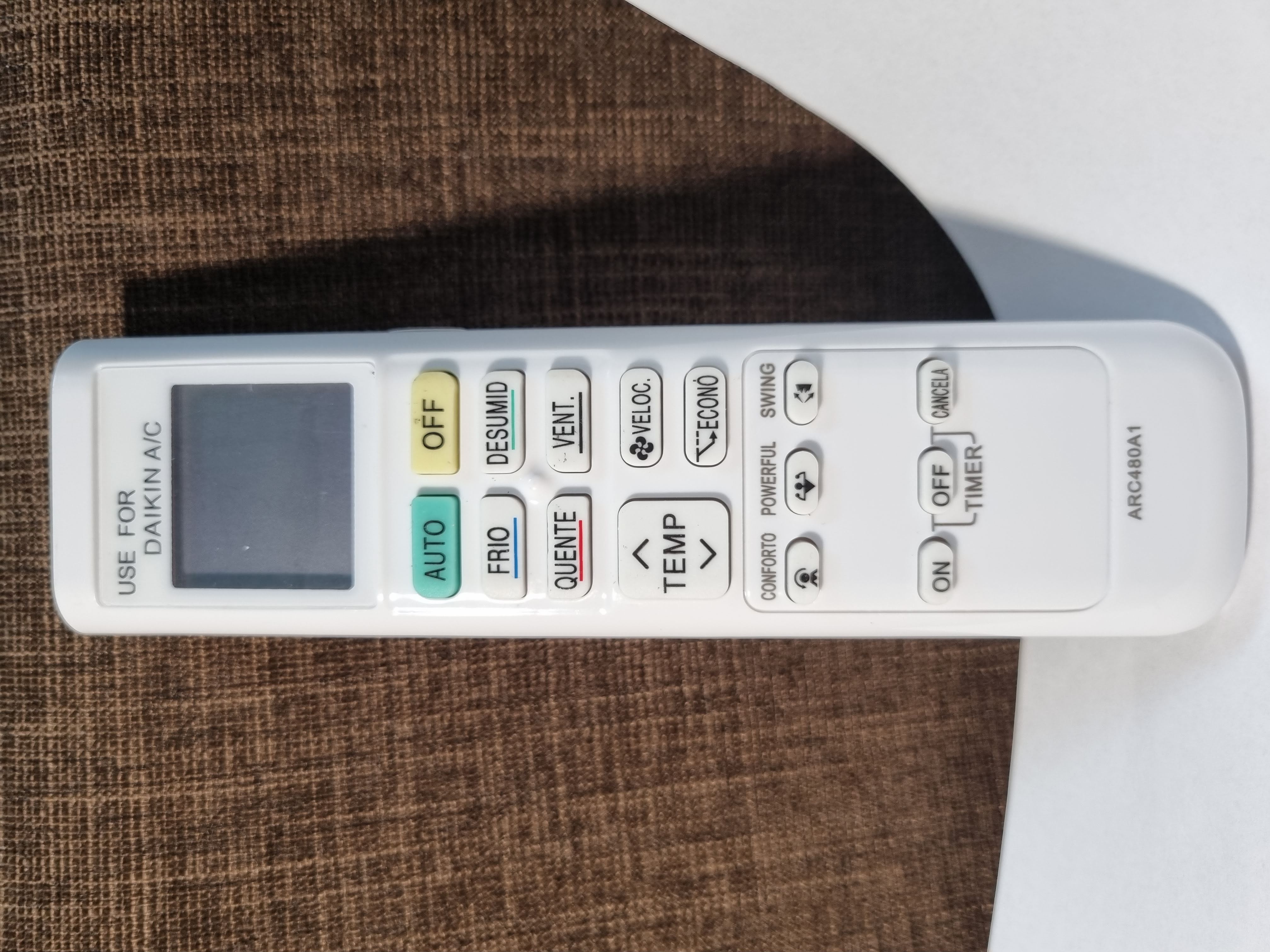 Điều khiển cho điều hòa DAIKIN dòng FTKQ/C loại dài - Remote máy lạnh DAIKIN dòng FTKC/Q