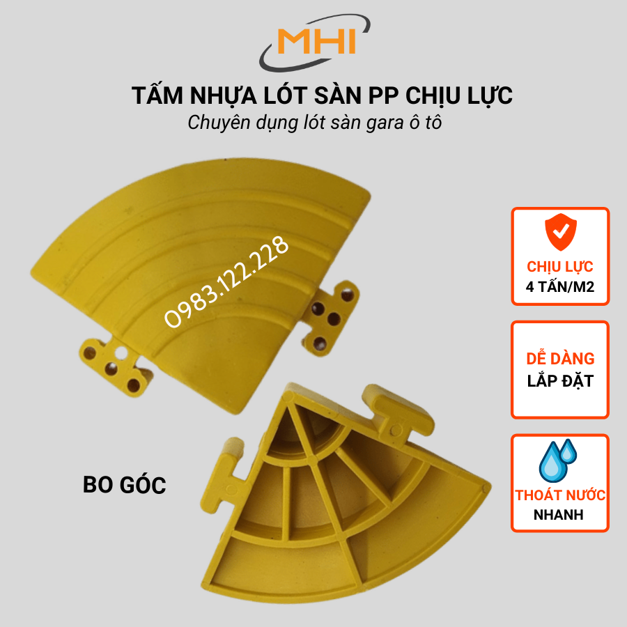 [Hàng dày 2.2 cm] Tấm lót sàn gara ô tô / trung tâm chăm sóc xe ô tô, khu vực rửa xe ô tô