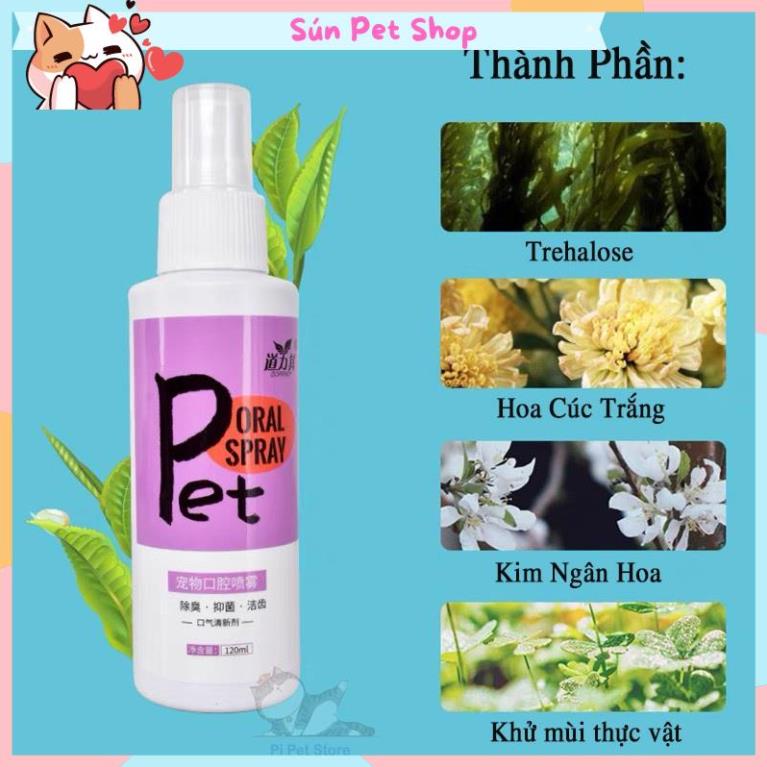 Xịt thơm miệng cho chó mèo Borammy 100ml