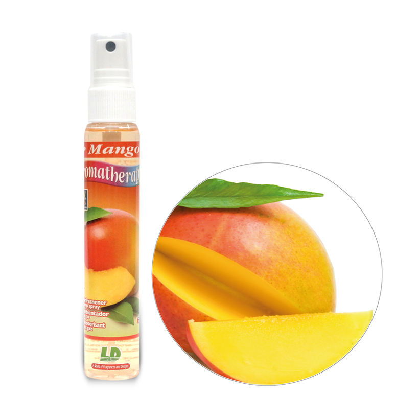 Nước hoa ô tô dạng xịt L&amp;D AROMATHERAPY Mango 60ml