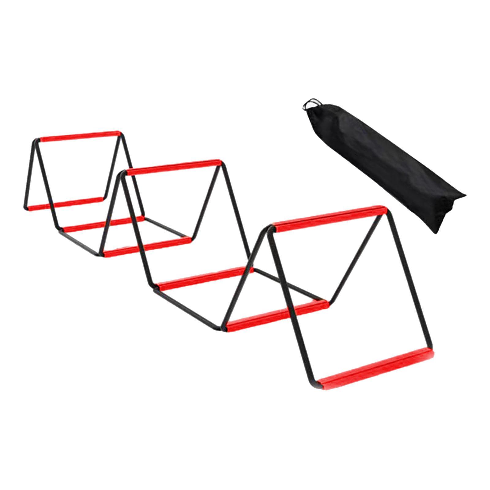 Agility Ladder Training Equipment Multipurpose Foldable Stairs Agility Training Ladder Workout Ladder for Rugby Foot Exercise
