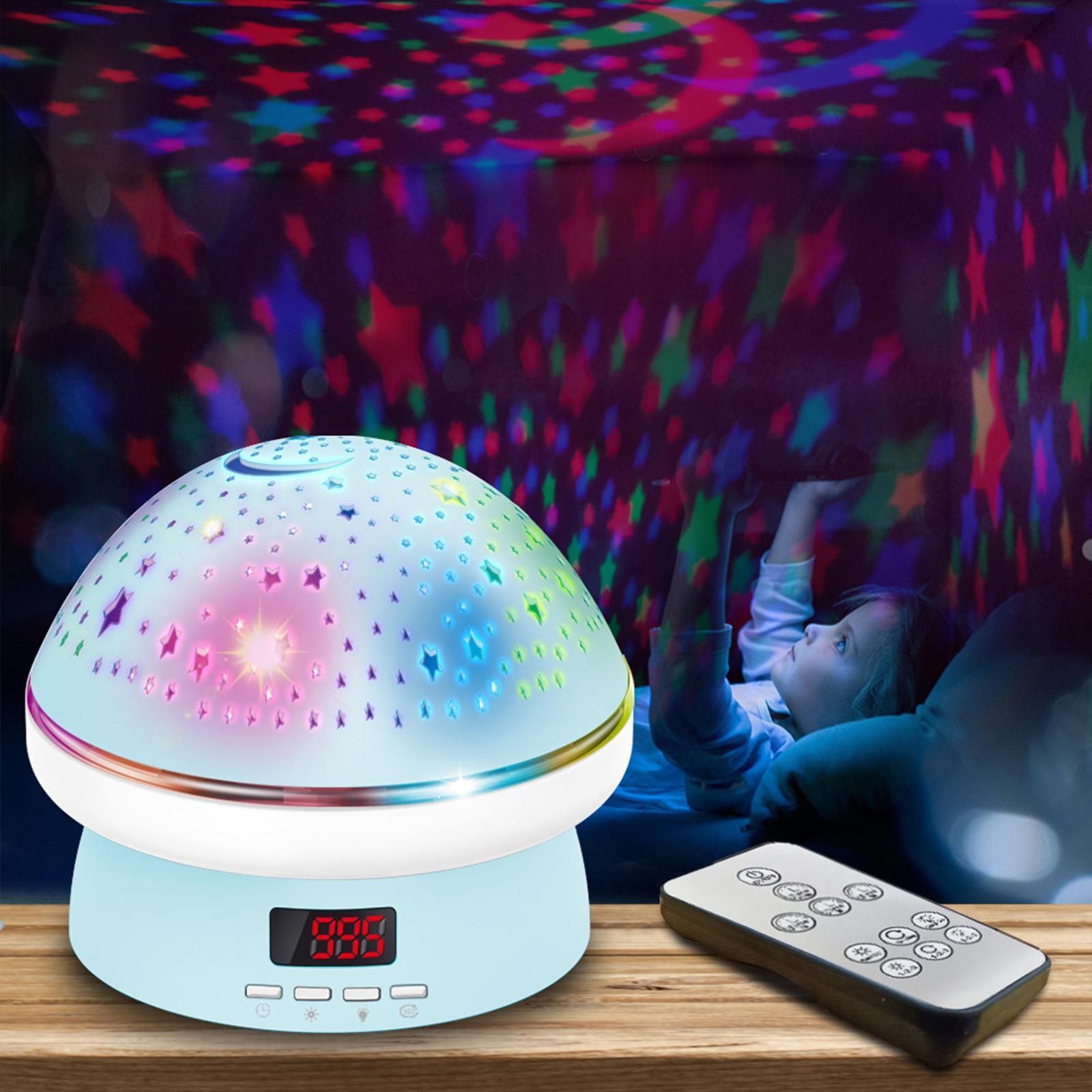LED Light USB Projection Lamp Party Room Decor Blue
