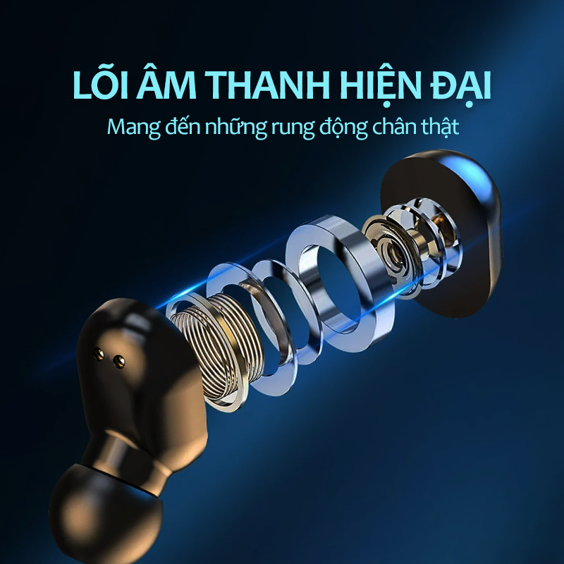 PIN 240H - Tai Nghe Bluetooth Không Dây Lord Tiger Bluetooth 5.3 TWS Micro Ghi Âm Điện Thoại The Deosd - Hàng Chính Hãng