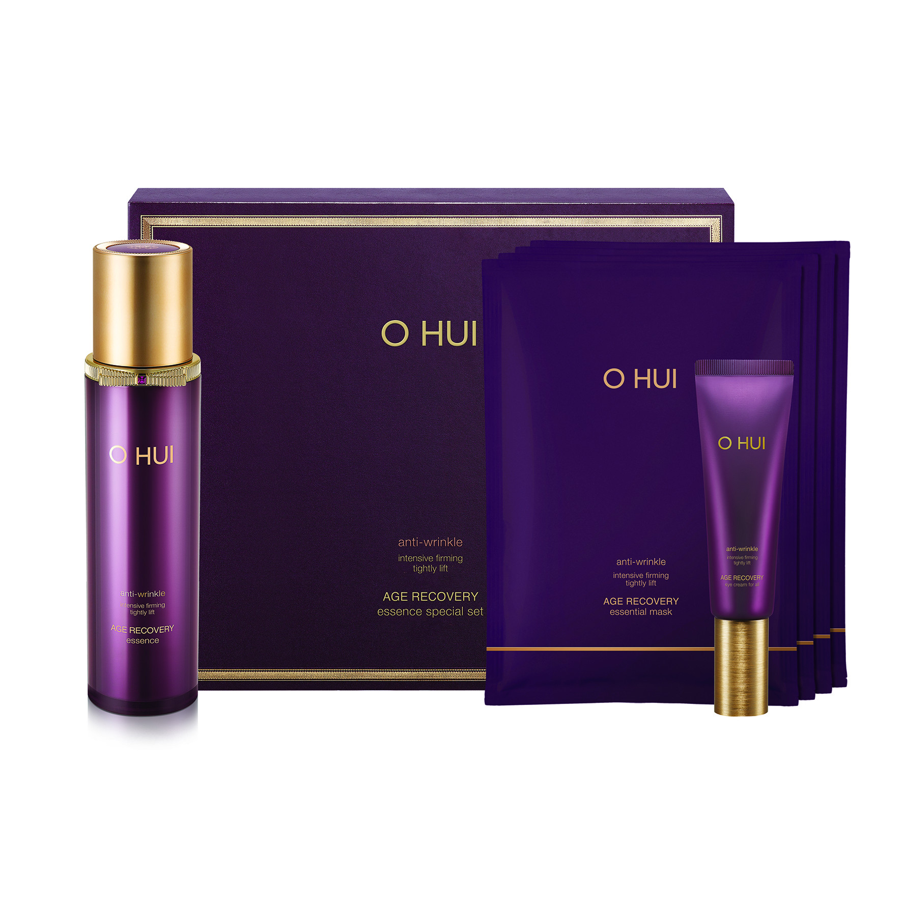 Bộ dưỡng giảm nếp nhăn ngăn ngừa lão hóa OHUI Age Recovery Essence 3pcs Set