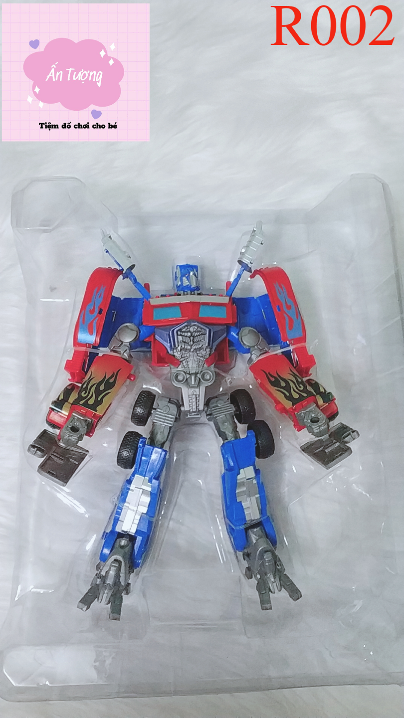 Đồ Chơi Rô Bốt Biến Hình Optimus Prime Bumblebee Biến Hình,￼Rô bốt Biến Hình Ô tô Transformer 2in1 cỡ vừa màu xanh