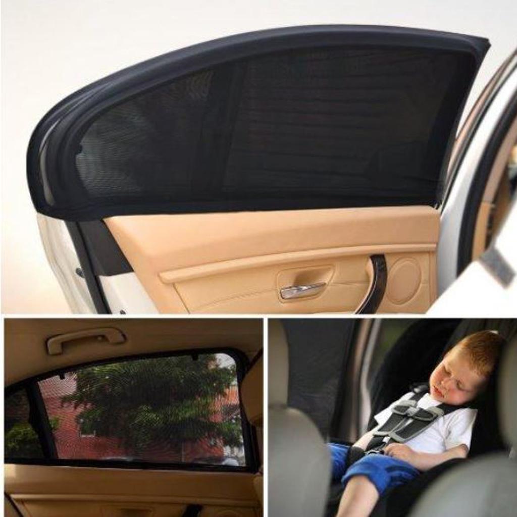 2xCar Sun Shade Curtain Anti-Mosquito Net UV Proof Window Sox XL