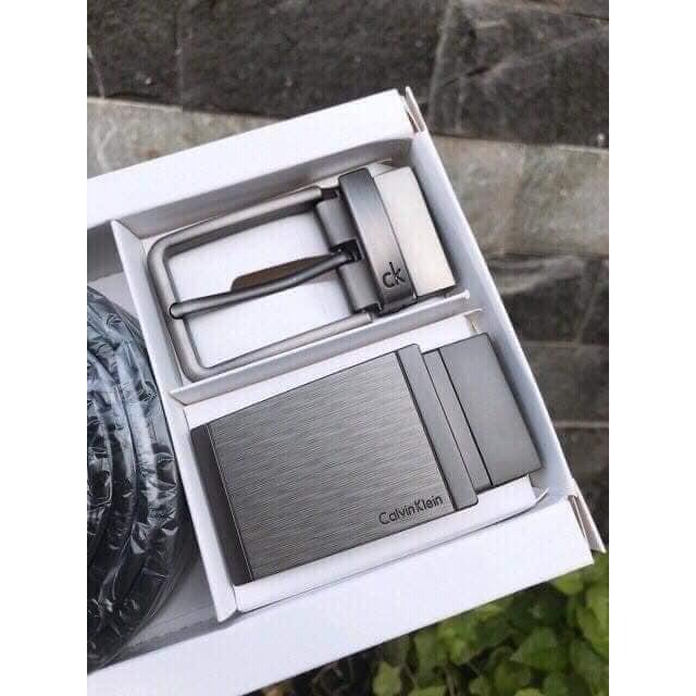 SET DÂY THẮT LƯNG NAM 2 MẶT FULL HỘP KÈM TÚI XÁCH SANG CHẢNH