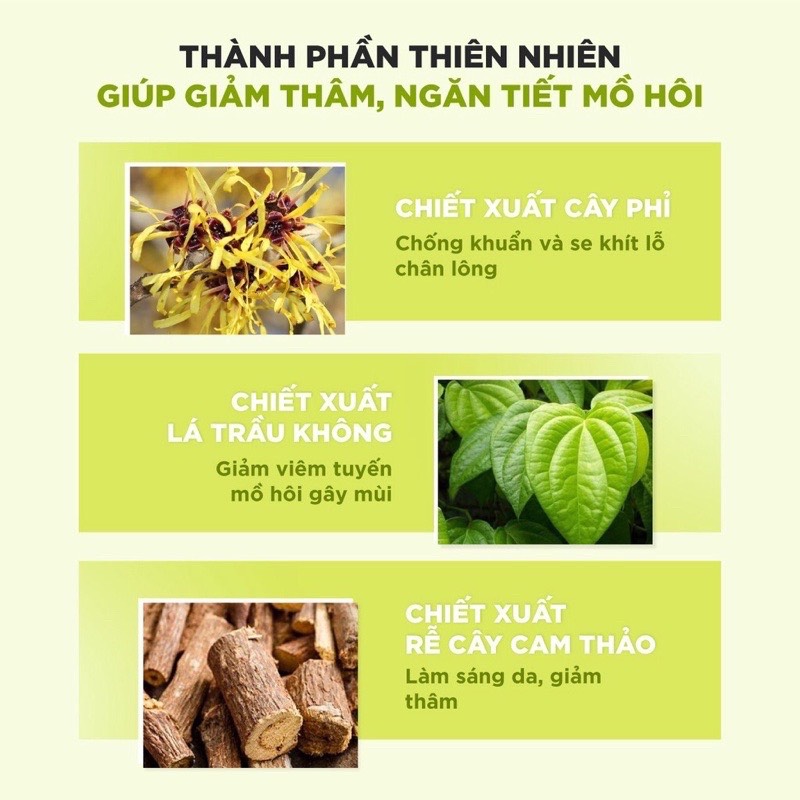 Serum Giảm thâm nách, khử mùi hôi nách API Mee Natural 6ml