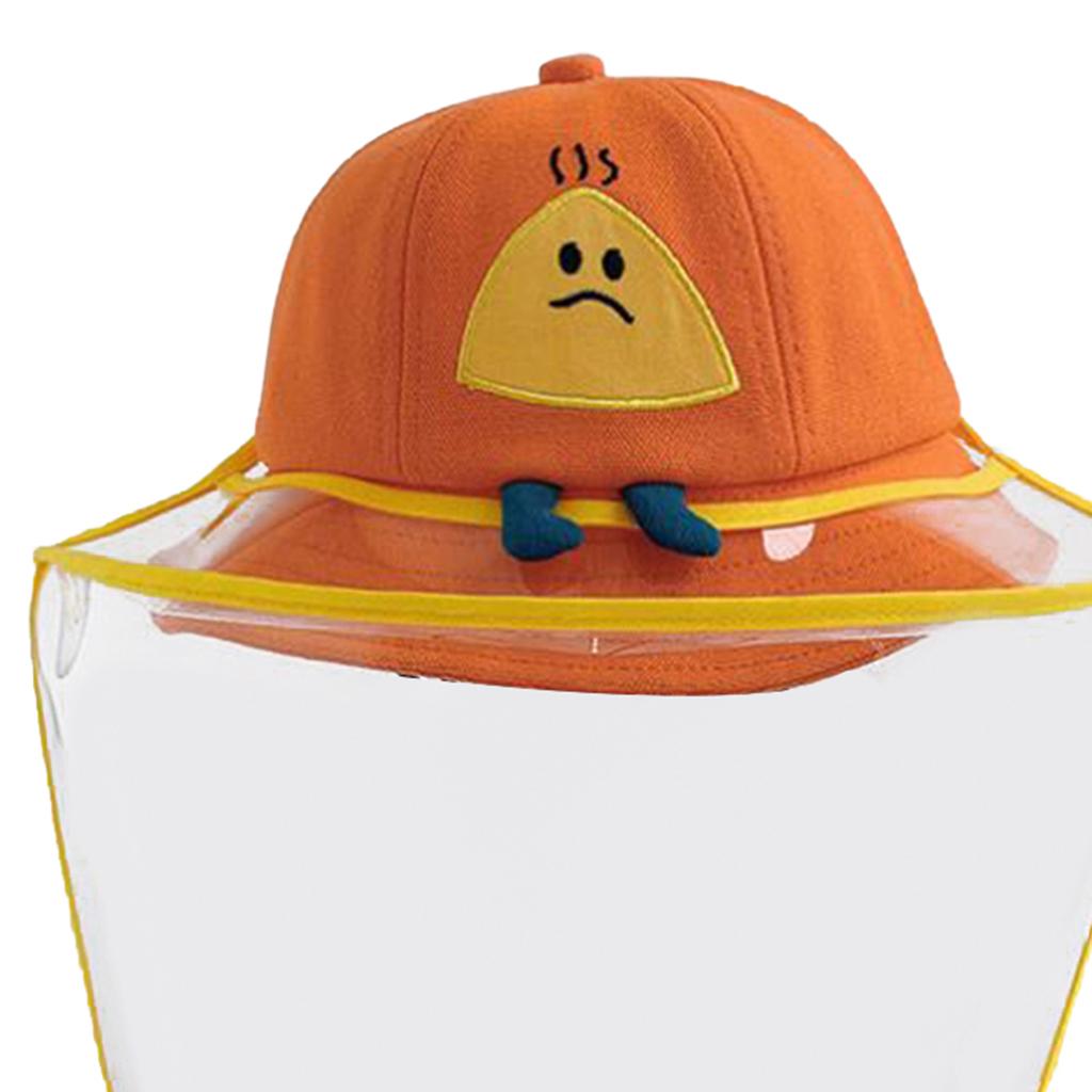 2pcs UV Protection Hat for Kids Beige Orange