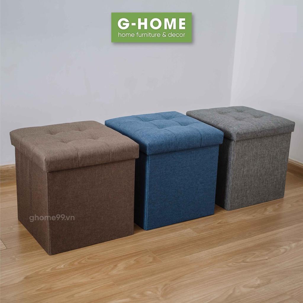 Ghế đựng đồ đa năng hộp đựng quần áo, ghế hộp sofa ghế đôn khung gỗ nhân tạo made in Việt Nam TV04