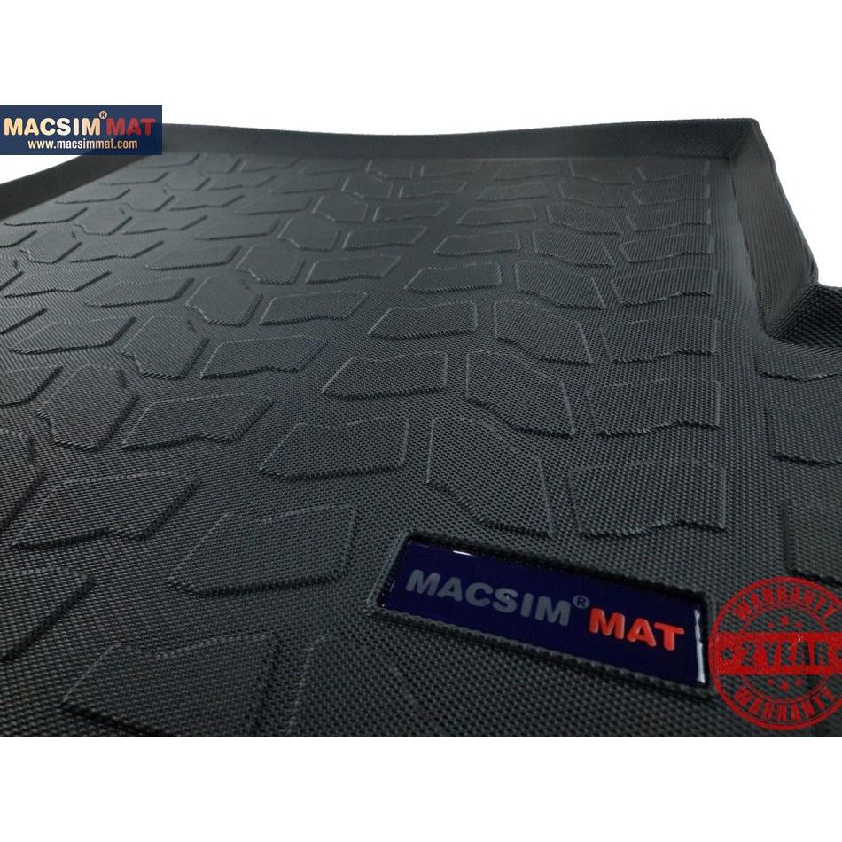 Thảm lót cốp xe ô tô Mitsubishi Pajero 2011-2016 nhãn hiệu Macsim chất liệu TPV cao cấp màu đen