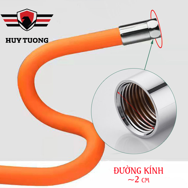 Ống nối dài vòi nước, khớp nối vòi nước có thể kéo dài, uốn cong 720 độ tiện lợi, thiết kế phù hợp vòi bếp/chậu/ban công -  Huy Tưởng