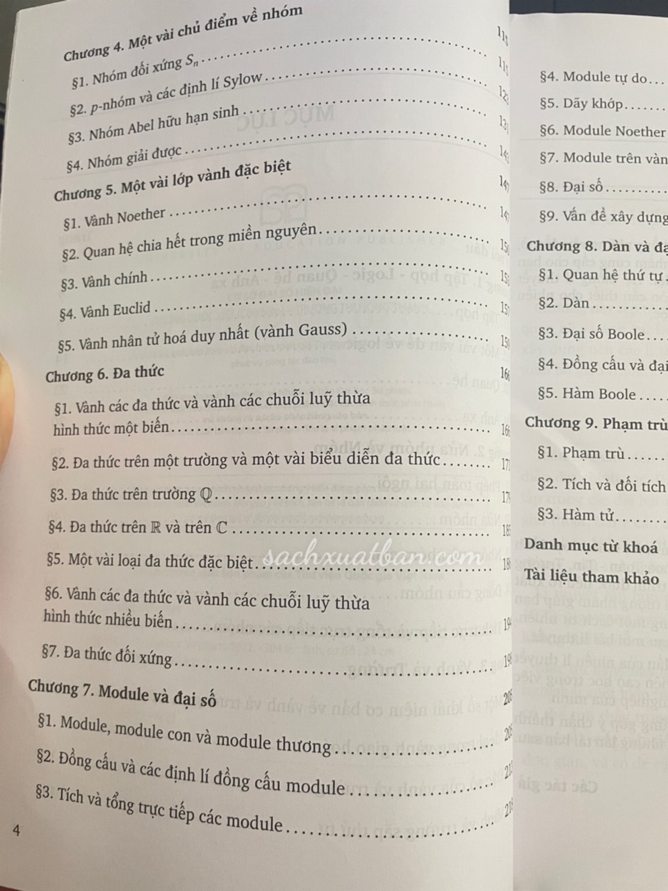 Combo 2 cuốn Cơ Sở Đại Số Hiện Đại và Bài Tập Cơ Sở Đại Số Hiện Đại