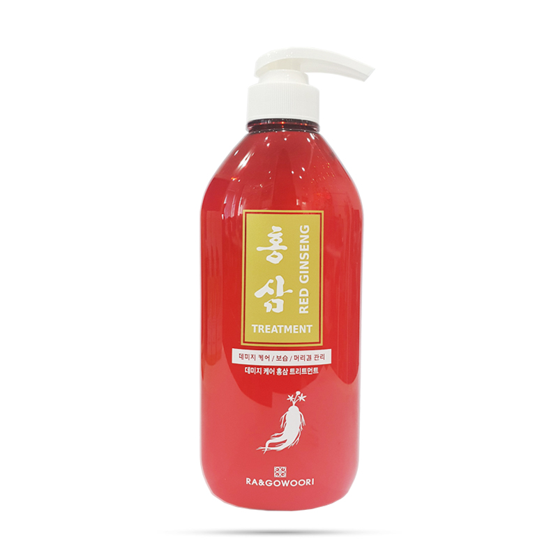 Bộ 3 Chai Dầu Gội Xả Chăm Sóc Tóc Chiết Xuất Hồng Sâm Ra&amp;Gowoori (500 ml/chai)