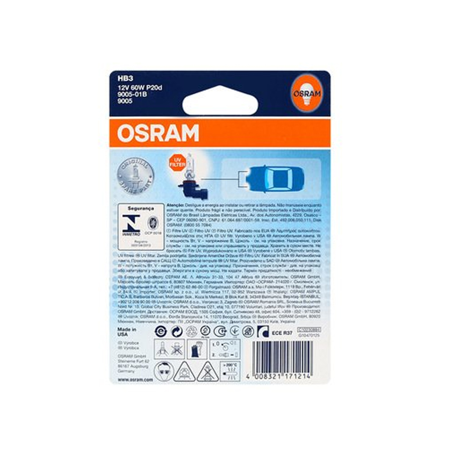 Bóng Đèn Ô Tô Osram HB3 Original 12V (60W) - Trắng