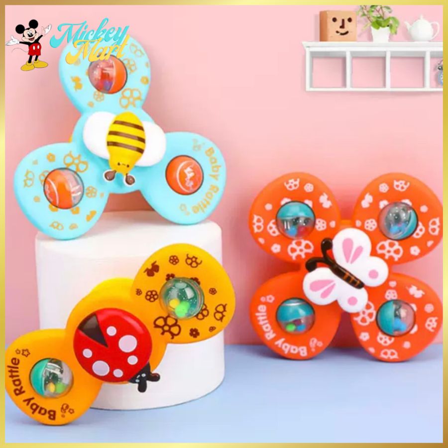 COMBO 3 Con Quay Đồ Chơi Con Quay Spinner Chong Chóng Phát Ra Âm Thanh Vui nhộn Cho Bé CQA2