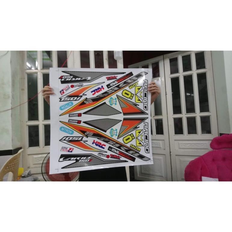 Tem chế xe Vario 150 2018 2020 dán xe đen