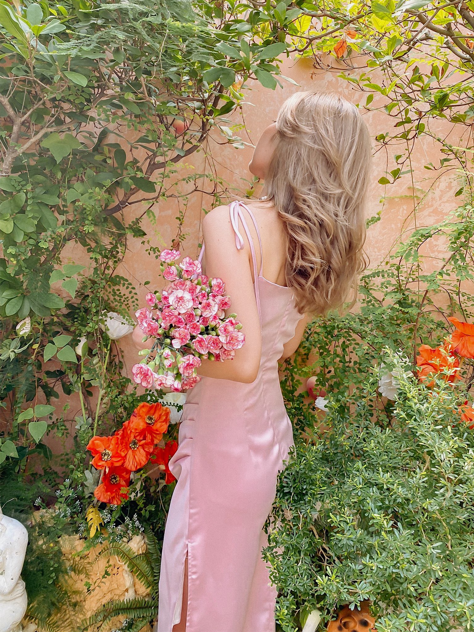 Đầm lụa dài 2 dây Novel Dress Gem Clothing SP060614