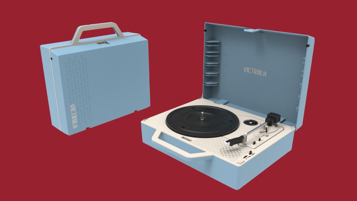 Victrola Re-Spin EcoFriendly Dual BT Connectivity Suitcase Record Player - New 100%