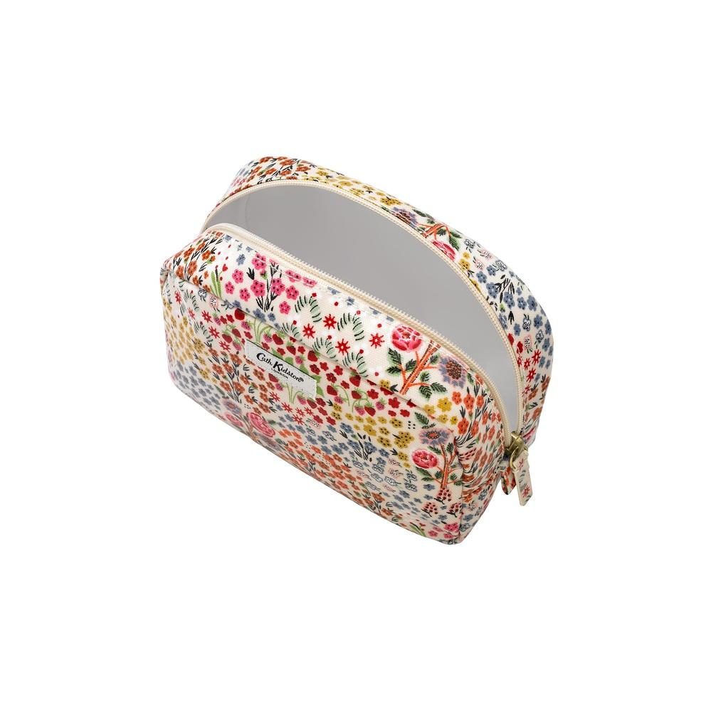 Cath Kidston - Túi đựng mỹ phẩm/Classic Cosmetic Case - Kingdom Ditsy - Cream -1042450