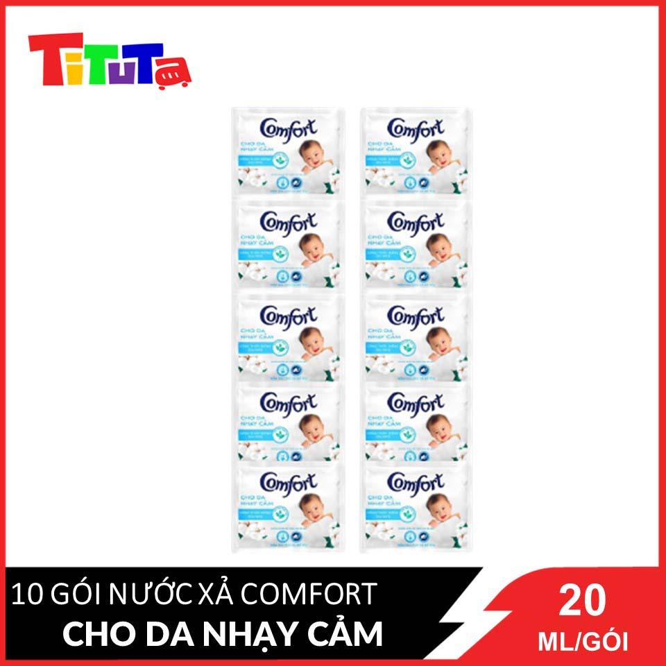 Nước xả vải Comfort Diu nhe Dây 10 gói