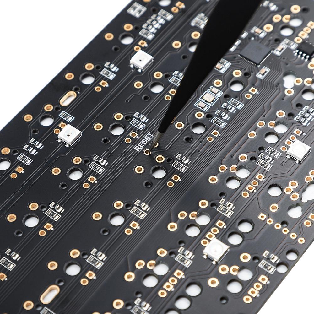 Bảng Mạch PCB Và Đĩa Lập Trình YMDK 60% PCB Có Đèn Led RGB Cho Bàn Phím Cơ DIY GH60 61 64 HHKB