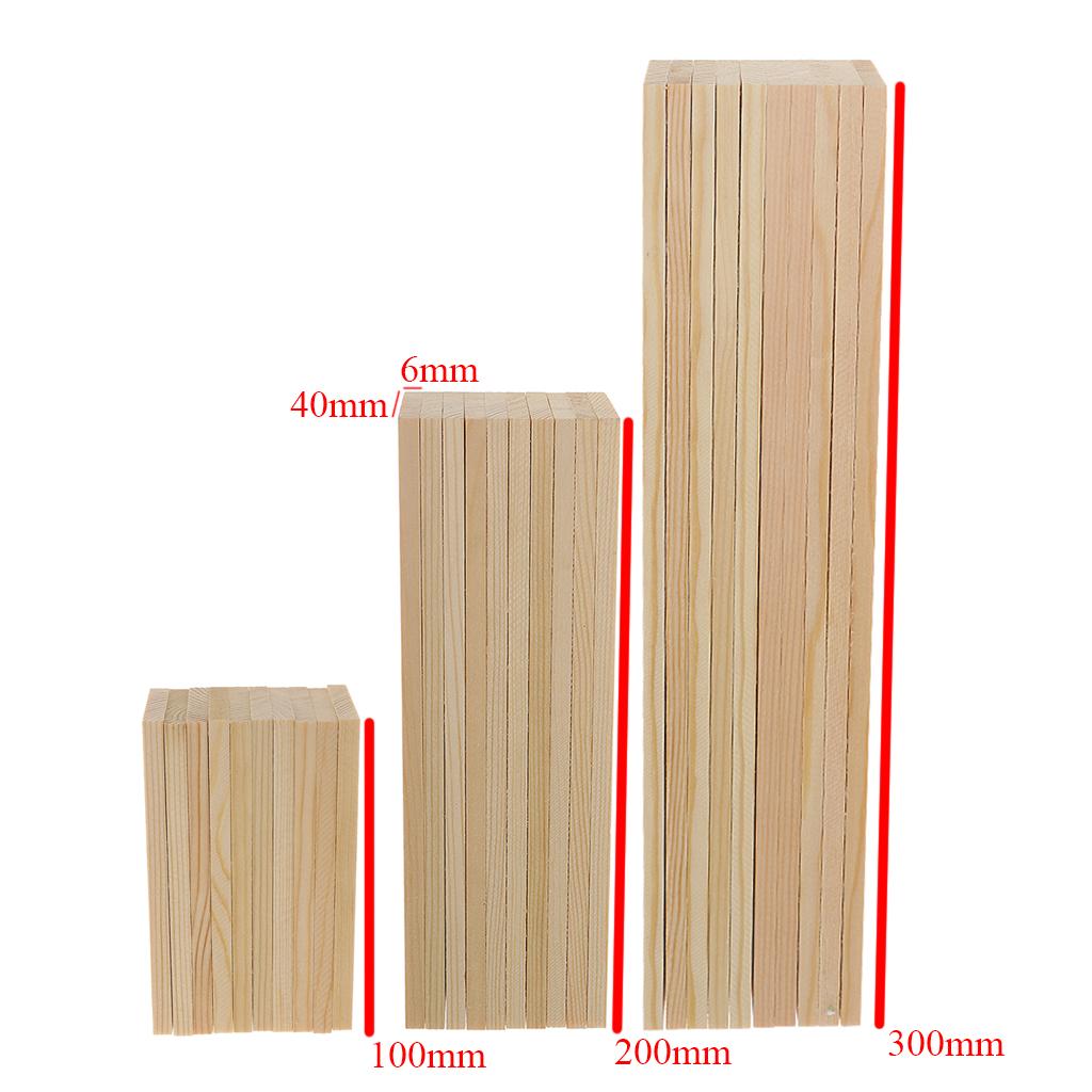 20x Smooth Unfinished Wood Slices Crafting Pieces for Modelling Material