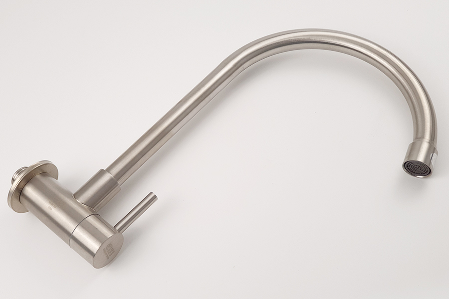Vòi rửa chén lạnh âm tường Inox SUS 304 Eurolife EL-RC08