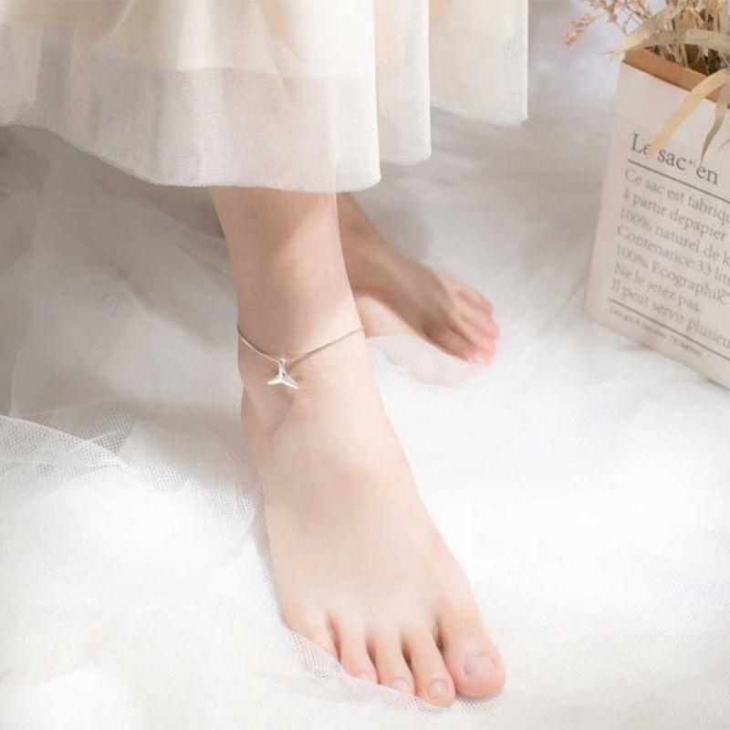 Lắc chân bạc đuôi cá YN JEWELRY SL