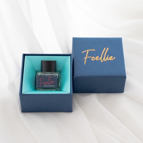 Nước Hoa Vùng Kín  Foellie Eau De Vogue Inner Perfume (Màu Xanh)- hương biển thơm mát + Tặng kèm 1 Túi Lưới Rửa Mặt Tạo Bọt
